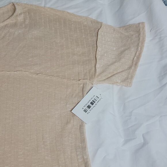 WOMENS Brand New Haptics by Holly Harper- Cream of the Crop Top Med in Oatemal - Picture 2 of 9